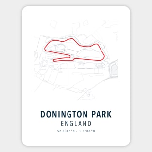 donington park simple map Sticker